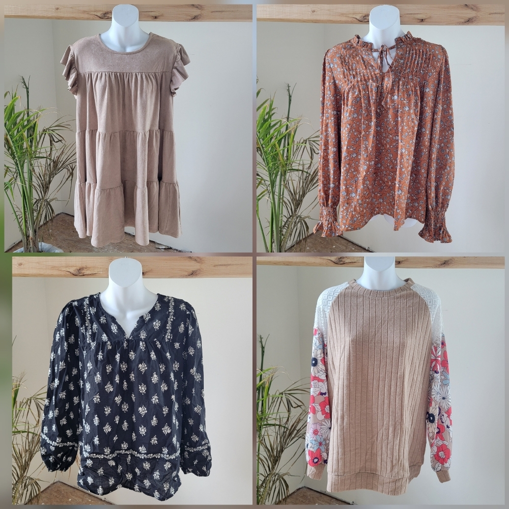 Boho Womens Medium Bundle Tops & Dresses